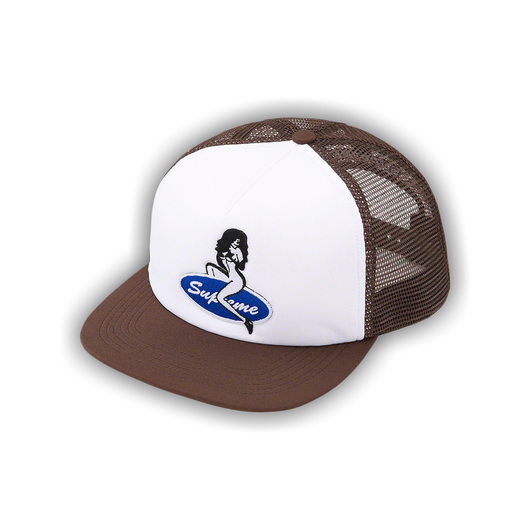 Buy Supreme Pin Up Mesh Back 5-Panel 'Brown' - FW22H131