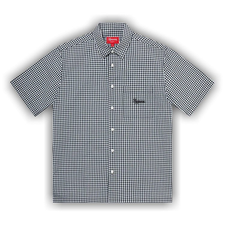 Buy Supreme Gingham Short-Sleeve Shirt 'Black' - SS21S30 BLACK | GOAT