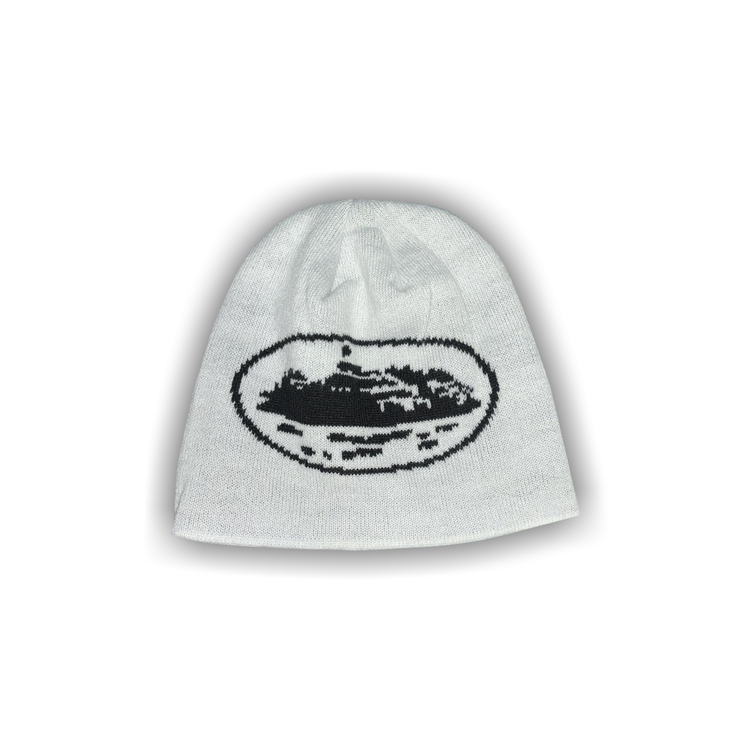 Buy Corteiz Alcatraz Beanie 'White' - 7892 10000702AB WHIT | GOAT CA