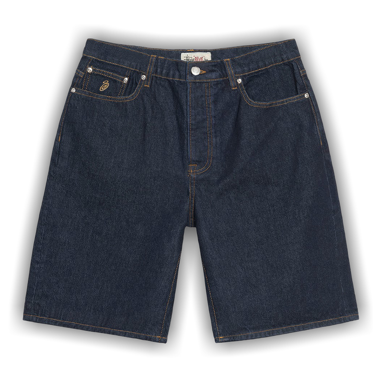 早期完売★Stussy★BIG OL' SHORT DENIM Rinsed Indigo 追跡O 早期完売☆Stussy☆BIG OL' SHORT DENIM Rinsed Indigo 追跡O