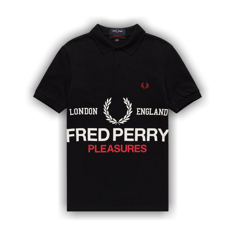 Buy Fred Perry x Pleasures Logo Polo 'Black' - SM5242 102 | GOAT