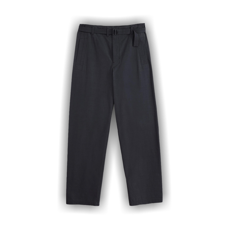 Buy Lemaire Seamless Belted Pants 'Anthracite Brown' - PA1106