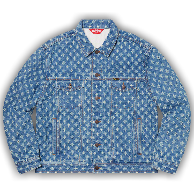 ジャケット・アウター Supreme Hole Punch Denim Trucker Jacket 637158_00.png.png