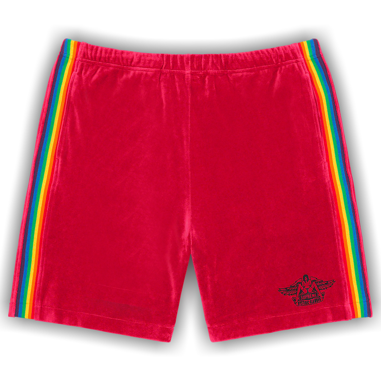 Buy Supreme x Hysteric Glamour Velour Short 'Dusty Red' - SS21SH3