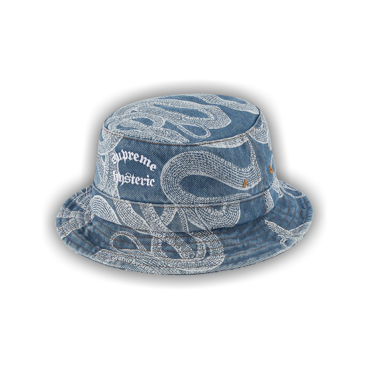 Buy Supreme x Hysteric Glamour Snake Denim Crusher 'Blue