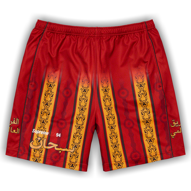 Buy Supreme Arabic Logo Soccer Short 'Red' - SS21SH39 RED | GOAT