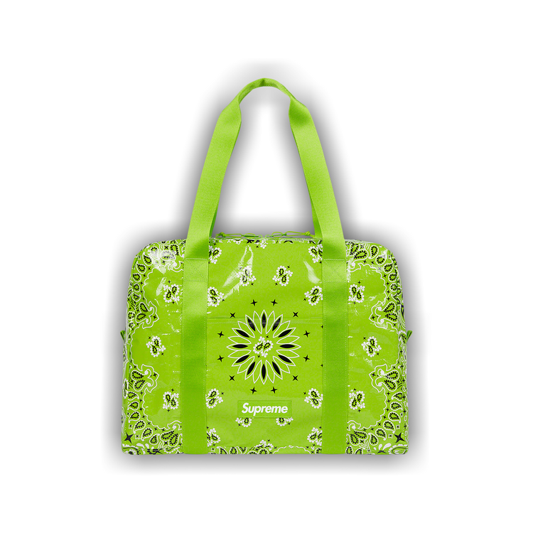 Buy Supreme Bandana Tarp Small Duffle Bag 'Bright Green' - SS21B20