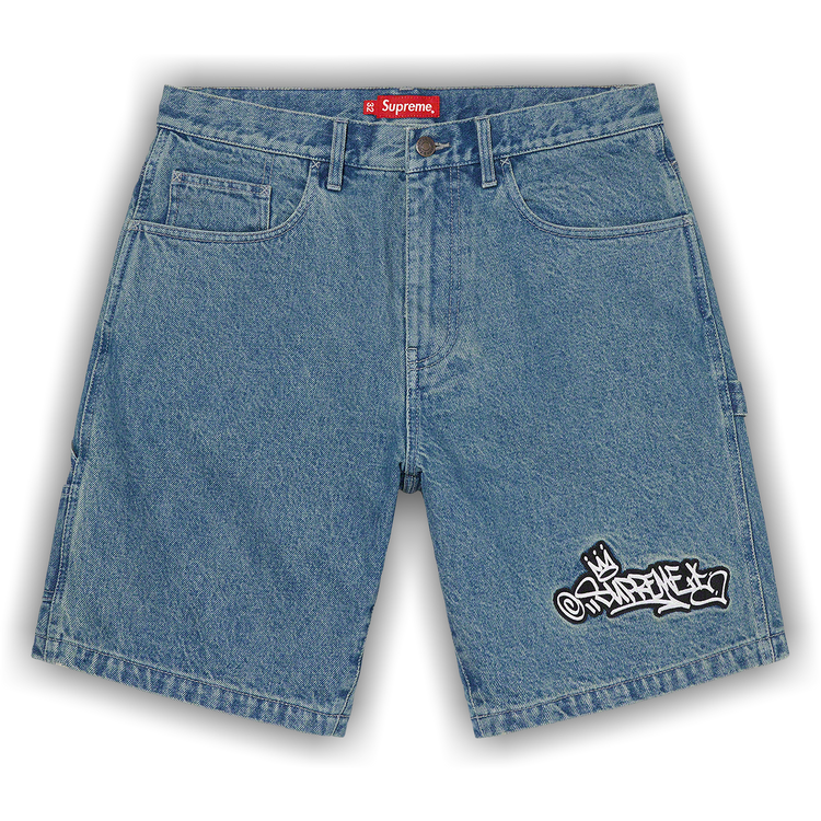 Buy Supreme Handstyle Denim Painter Short 'Blue' - SS21SH24 BLUE
