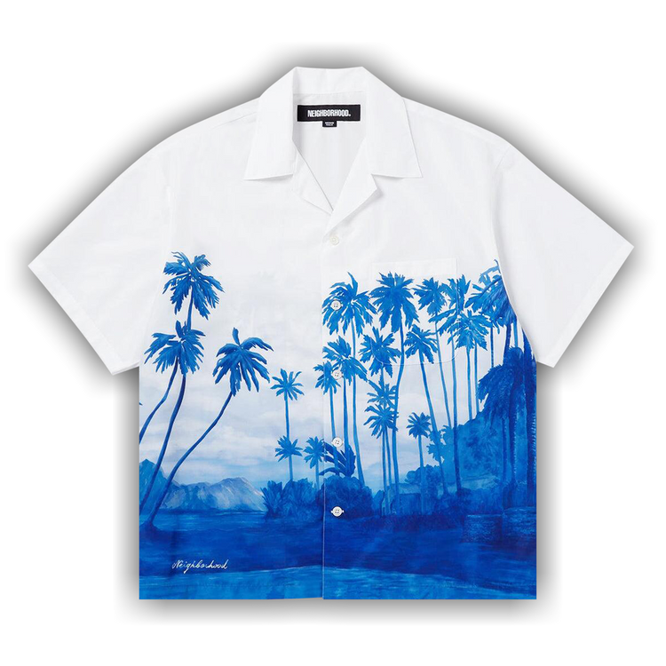 T-Shirt Mens Wacko Maria Palm Tree Print Hawaiian Shirt