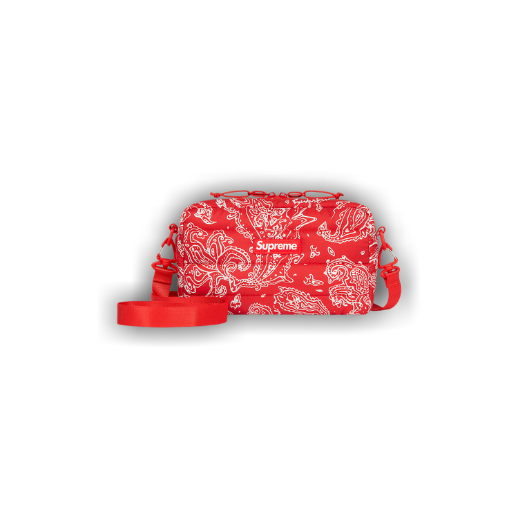 Supreme ボブルヘッド Buy Supreme Puffer Side Bag 'Red Paisley' - FW22B18 RED