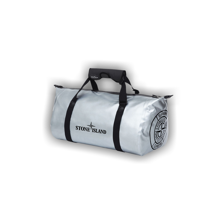 Buy Supreme x Stone Island Ortlieb PVC Duffle Bag 'Silver