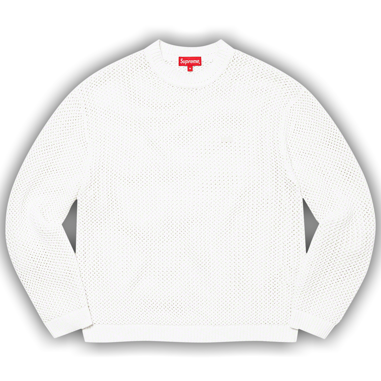 Buy Supreme Open Knit Smallbox Sweater 'White' - SS22SK16 WHITE | GOAT
