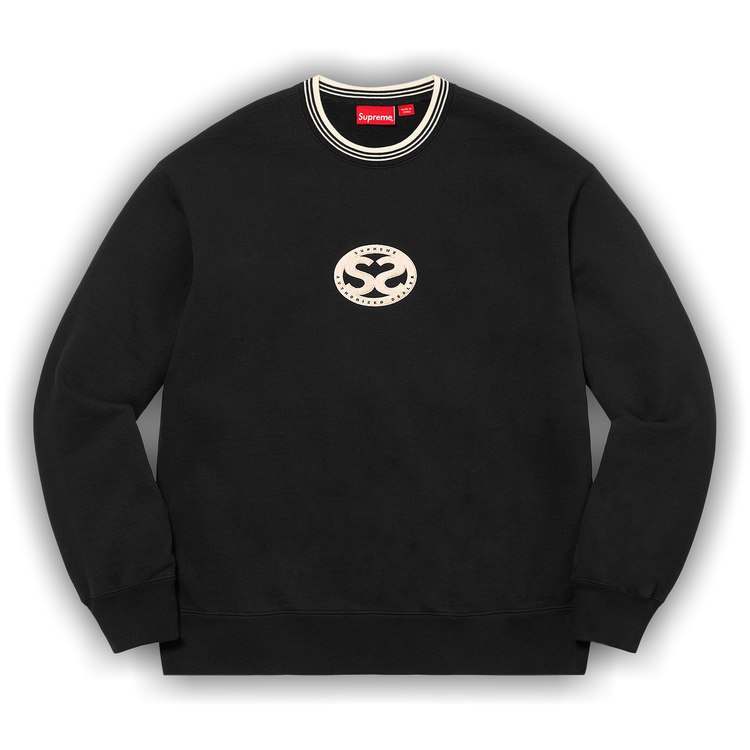 Buy Supreme Double S Crewneck 'Black' - SS22SW62 BLACK | GOAT