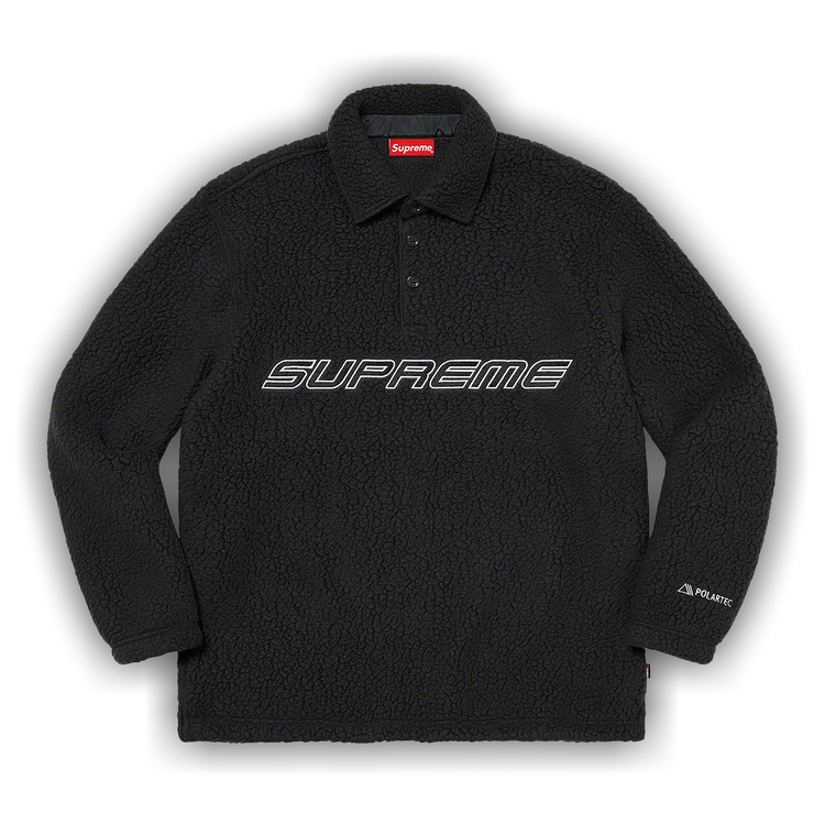 Supreme x POLARTEC ボアスウェットブラックLサイズステッカー付 1111904_00.png.png