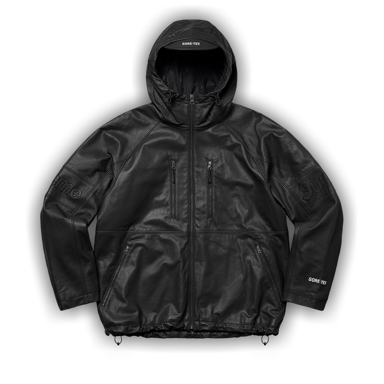 Buy Supreme GORE-TEX Leather Jacket 'Black' - SS22J20 BLACK | GOAT