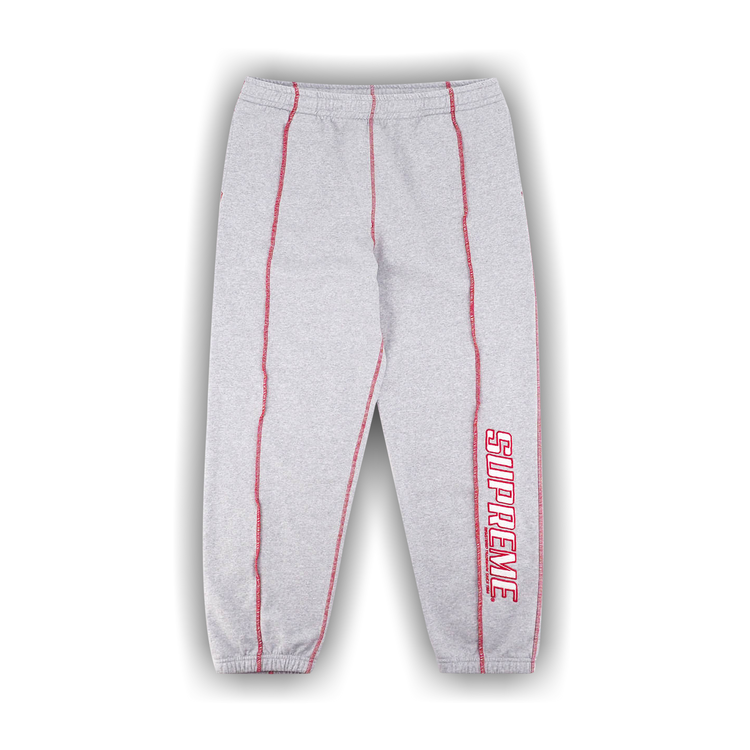 Buy Supreme Coverstitch Sweatpant 'Heather Grey' - SS22P41 HEATHER