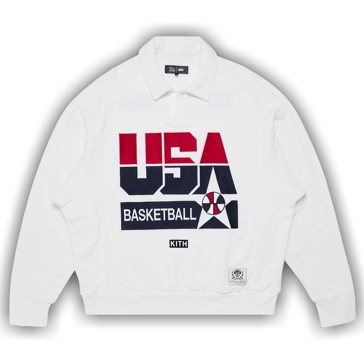☆ KITH x USA Basketball pullover コラボスウェット ☆ Kith for Team USA Basketball Sweatshirt - Hollywood Leather
