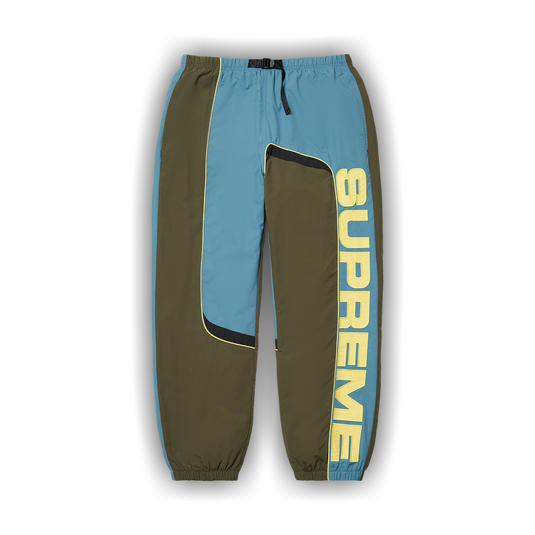 Buy Supreme S Paneled Belted Track Pant 'Olive' - FW21P63 OLIVE | GOAT