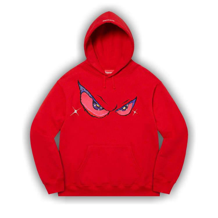 Buy Supreme Eyes Hooded Sweatshirt 'Red' - FW21SW47 RED | GOAT