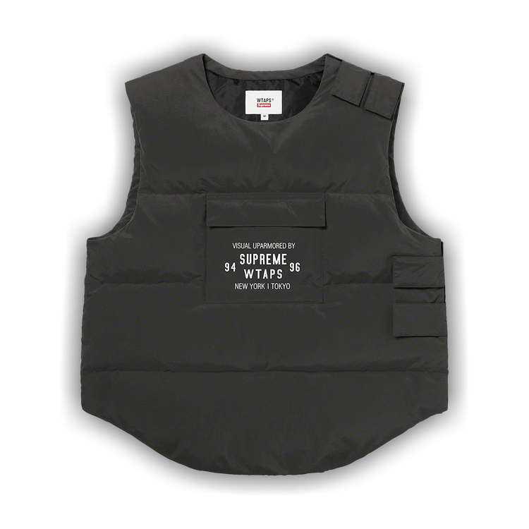 Buy Supreme x WTAPS Tactical Down Vest 'Black' - FW21J111 BLACK | GOAT