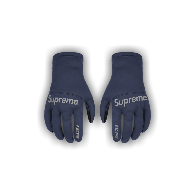 Supreme windstopper zip 黒 gloves S Supreme WINDSTOPPER Zip Gloves Black - FW24 - US