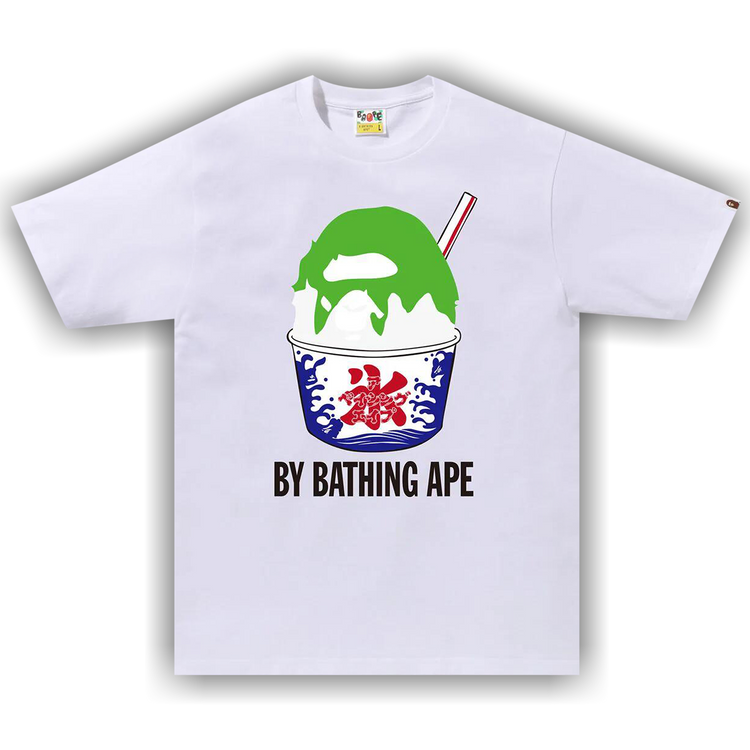Buy BAPE Shave Ice By Bathing Ape Tee 'White' - 1K72 110 014 WHITE