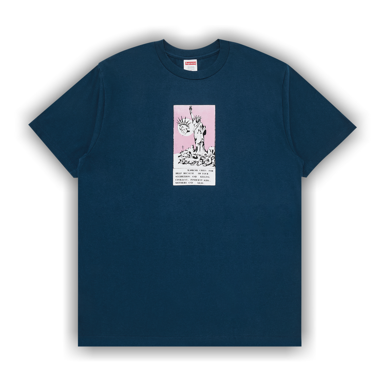 Buy Supreme Liberty Tee 'Indigo' - FW24T22 INDIGO | GOAT