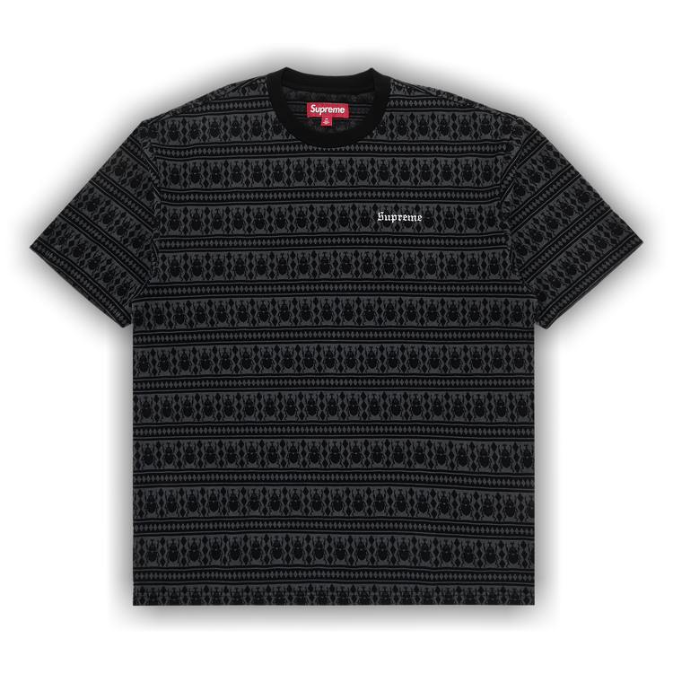 Buy Supreme Jacquard Scarab Short-Sleeve Top 'Black
