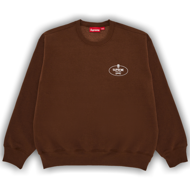 トップス AMBUSH Logo Crew Sweat Chocolate / M Buy Supreme Crest Crewneck 'Brown' - FW24SW77 BROWN | GOAT