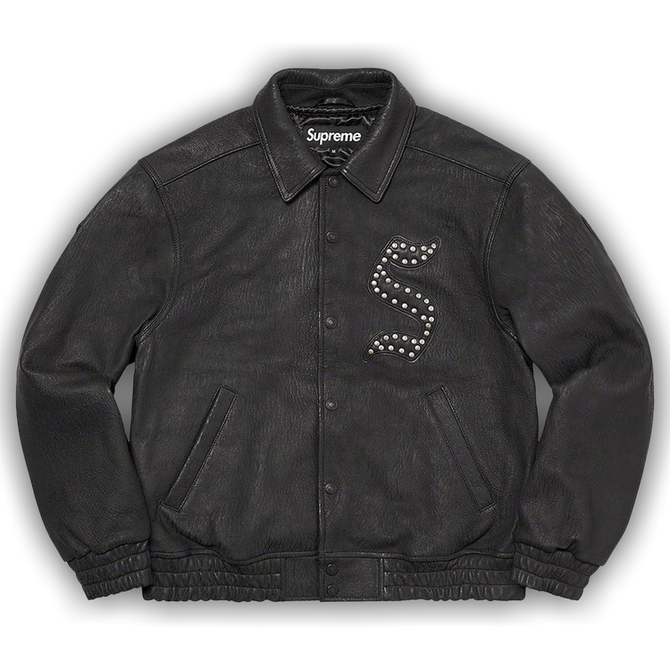 【Supreme】 pebbled leather varsity jacket 809960_00.png.png