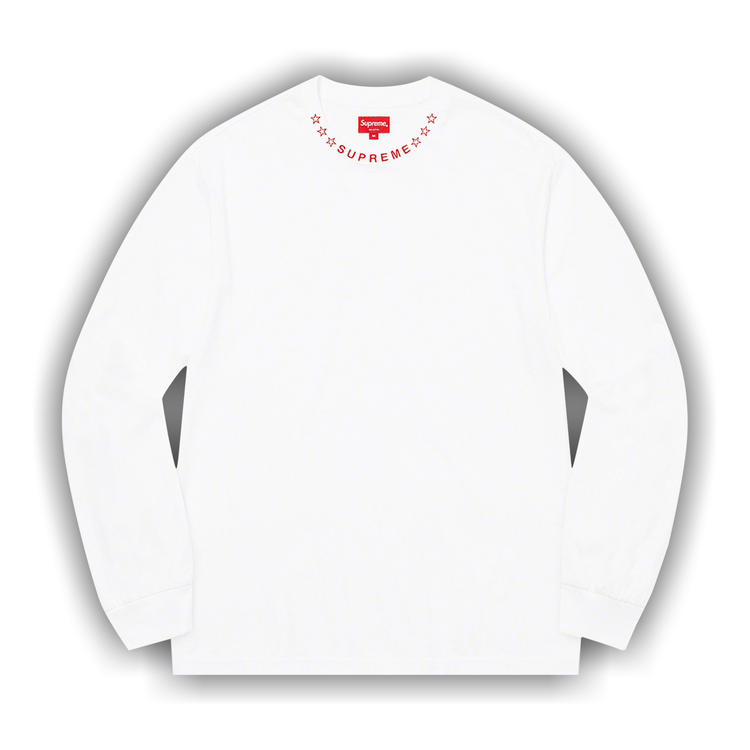 Buy Supreme Stars Collar Long-Sleeve Top 'White' - FW21KN81 WHITE