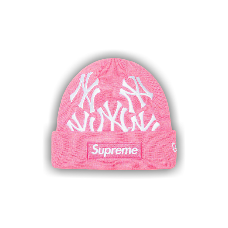 Buy Supreme x New Era Box Logo Beanie 'Pink' - FW21BN9 PINK | GOAT