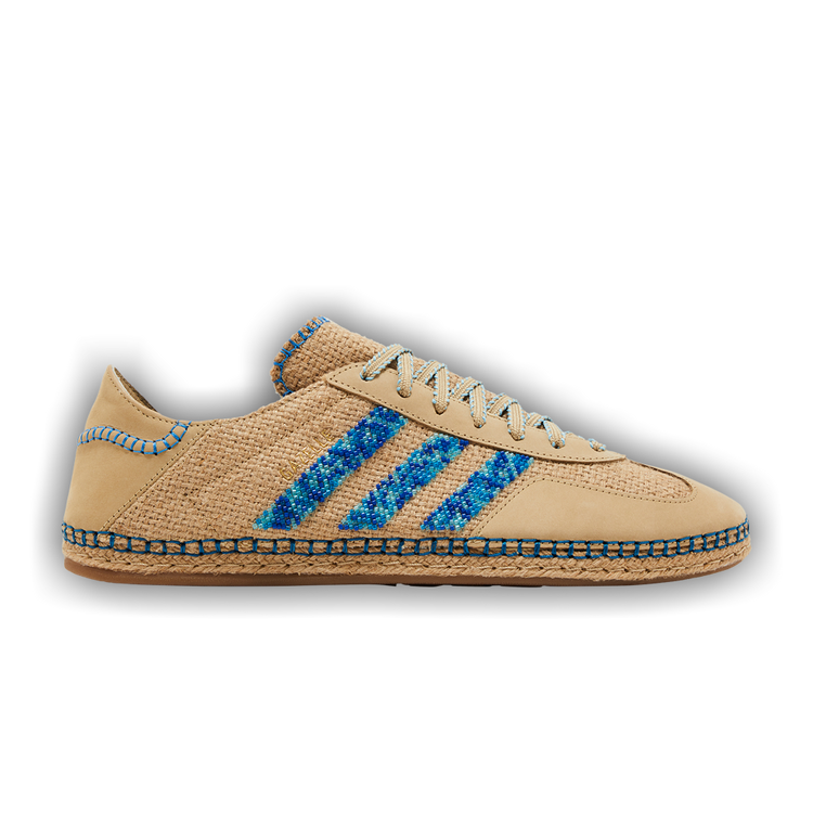 ☆ADIDAS X CLOT☆ GAZELLE LINEN KHAKI LIGHT BLUE Clot Gazelle Linen Khaki Light Blue Size 8.5 Mens Shoes
