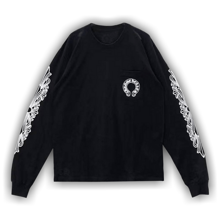 新着商品 Buy Chrome Hearts Horseshoe Long-Sleeve T-Shirt 'Black/White トップス