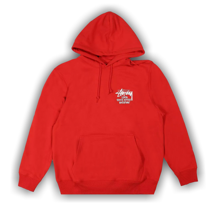 Buy Stussy Stock DSM Singapore Hoodie 'Red' - 3923629 RED | GOAT