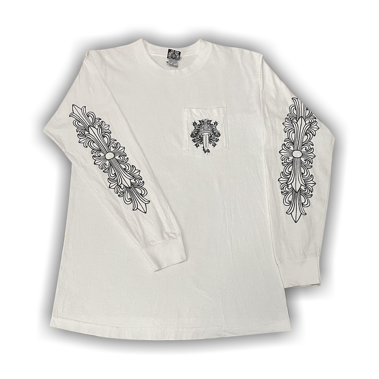 Buy Chrome Hearts Dagger Long-Sleeve Tee 'White' - 1383