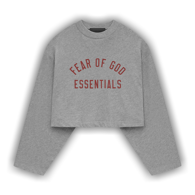 Buy Fear of God Essentials Tri-Blend Cropped Long-Sleeve