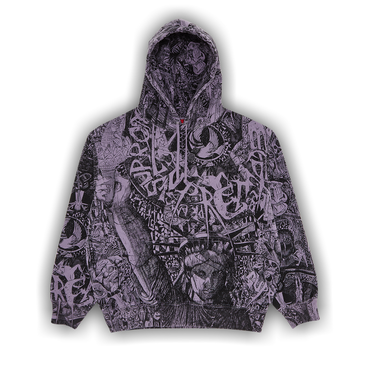 Buy Supreme Liberty Hooded Sweatshirt 'Dusty Purple' - FW24SW51 DUSTY  PURPLE | GOAT