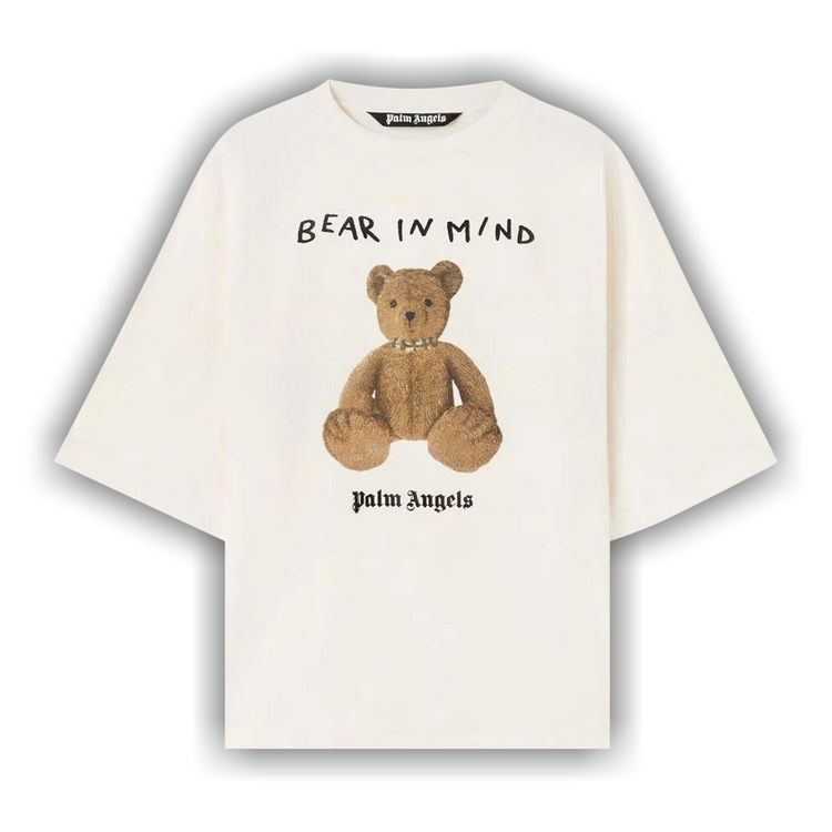 【関税込み】Palm Angels オフホワイト Bear in Mind フーディ Palm Angels Bear In Mind Hoodie | Neutrals | FARFETCH