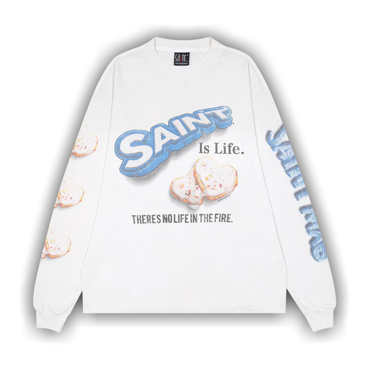 トップス SAINT Mxxxxxx SHERMER LS TEE HEART CKIE SAINT Mxxxxxx X SHERMER LS TEE HEART CKIE SM-YS1-0000-C39