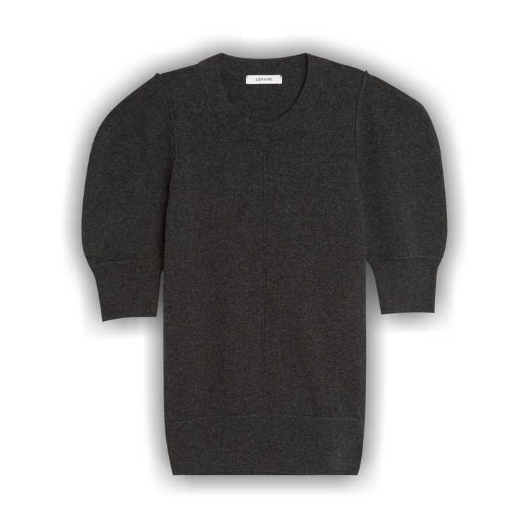 Buy Lemaire Short-Sleeve Jumper 'Anthracite Melange' - TO1257