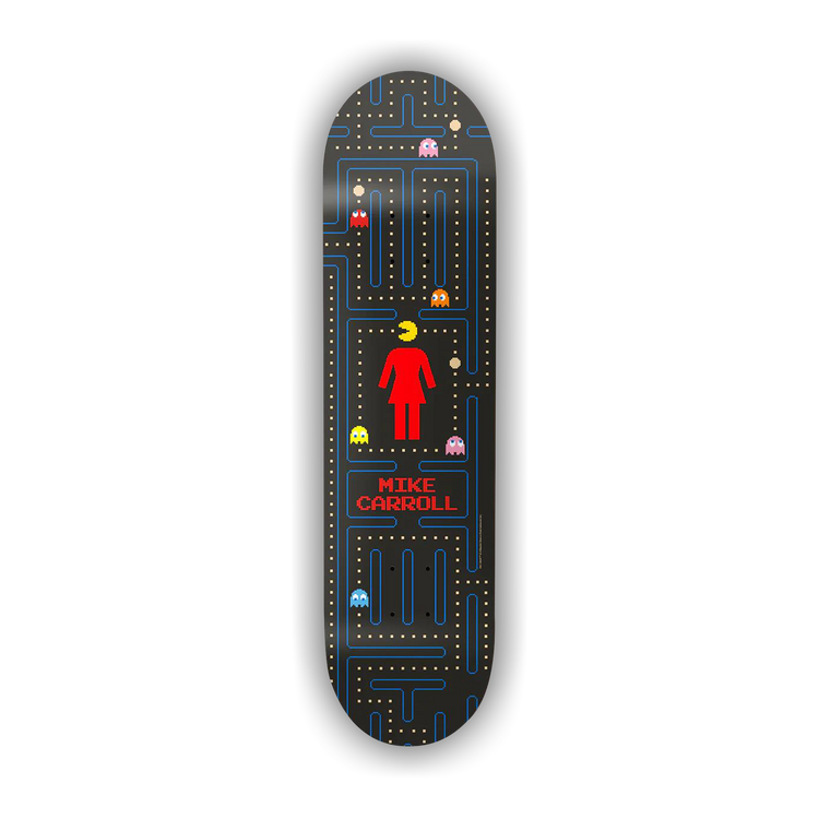 Buy Girl Skateboards Carroll Pac-Man Deck 'Black/Red