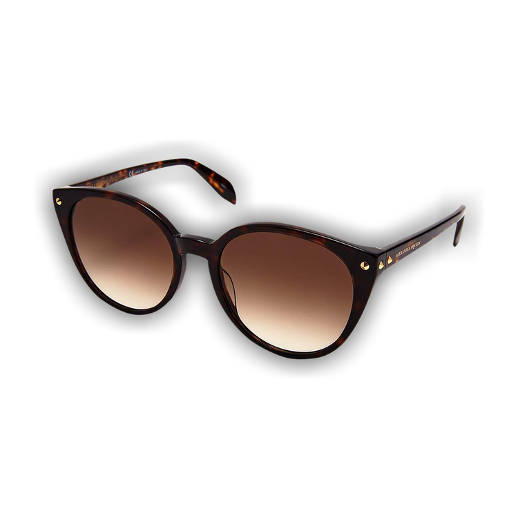 Buy Alexander McQueen Round Sunglasses 'Havana/Brown