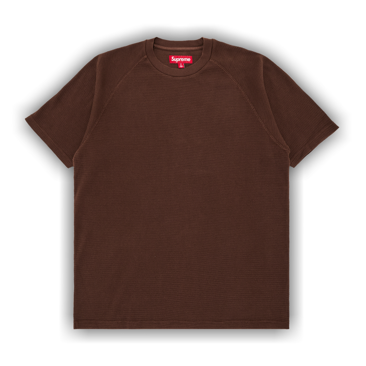 Buy Supreme Stencil Thermal Short-Sleeve Top 'Brown