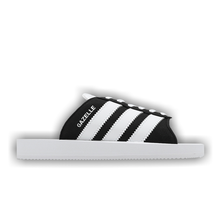 Buy Wmns Gazelle Beach Slides 'Black White' - JQ7421 | GOAT CA