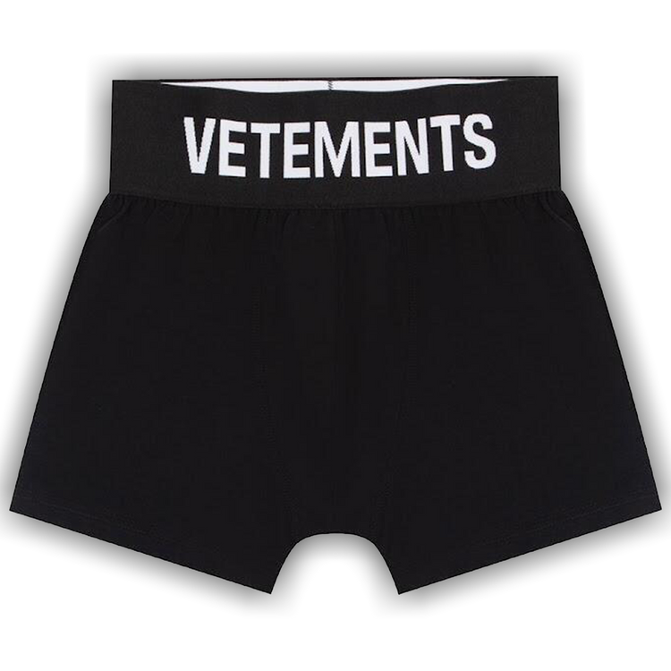 Buy Vetements Logo Boxers 'Black' - MA65UN100B BLAC | GOAT