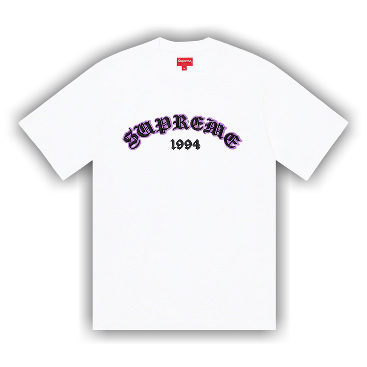 Buy Supreme Old English Glow Short-Sleeve Top 'White' - SS22KN9