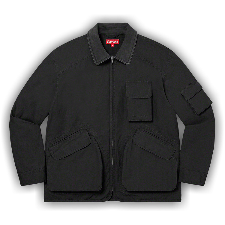 Buy Supreme Cotton Utility Jacket 'Black' - FW22J104 BLACK