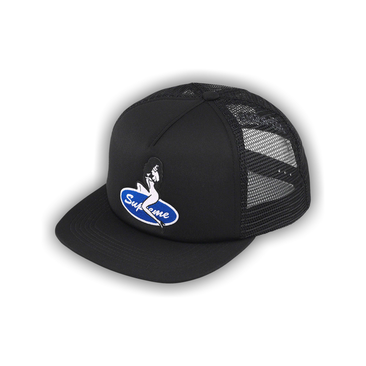 Supreme Pin Up Mesh Back 5-Panel 'Black'