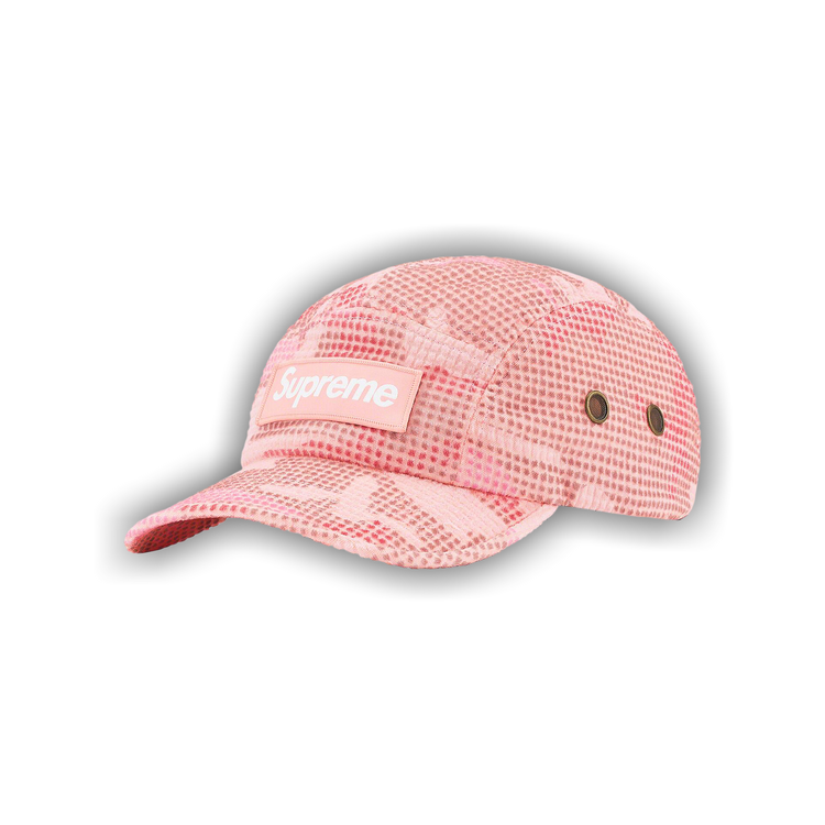 Buy Supreme Camo Grid Velvet Camp Cap 'Pink Camo' - FW22H22 PINK